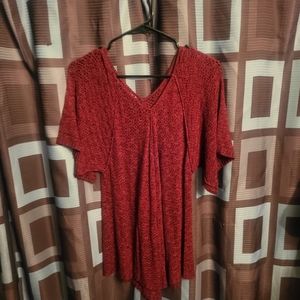 Red short sleeve sweater
